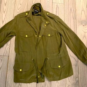 Club Monaco silk army jacket